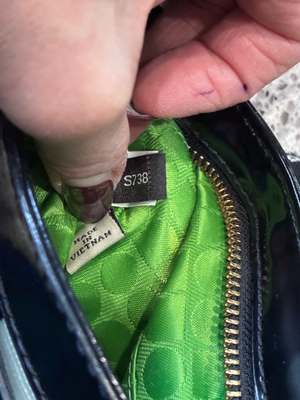 Kate Spade -Black/Cream Geometric Crossbody - Picture 12 of 13